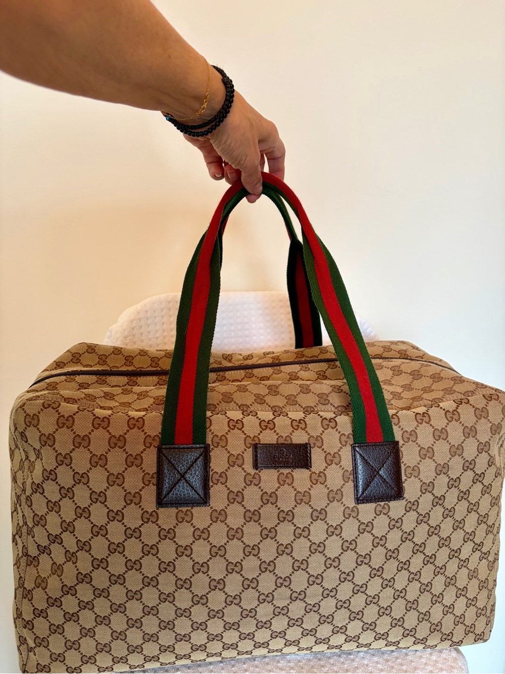 Gucci Monogram Web Duffel bag